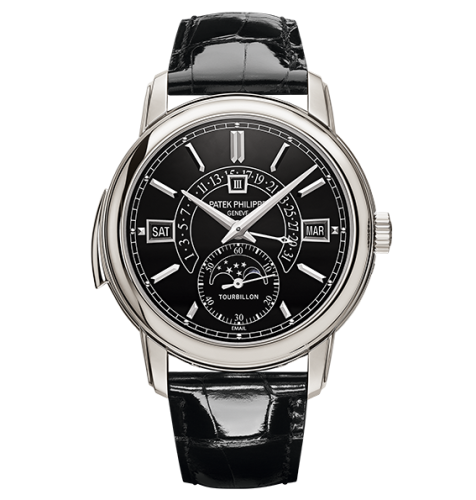 replica Patek Philippe - 5316P-001 Tourbillon Minute Repeater Perpetual Calendar 5316 Platinum / Black watch