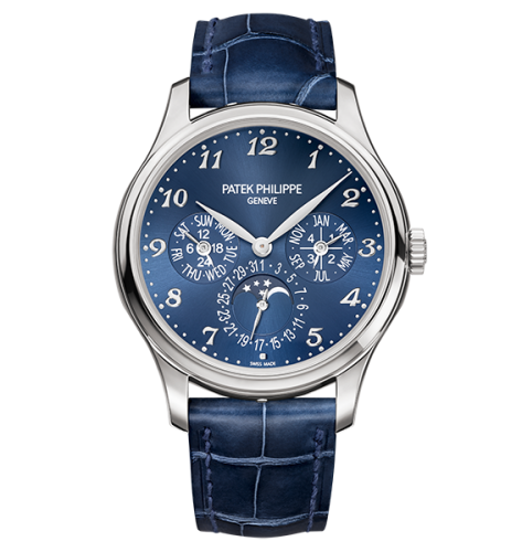 replica Patek Philippe - 5327G-001 Perpetual Calendar 5327 White Gold / Blue watch