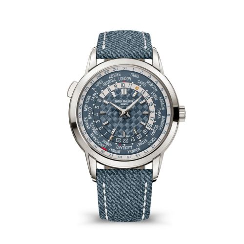 replica Patek Philippe - 5330G-001 World Time Date 5330 White Gold / Blue watch