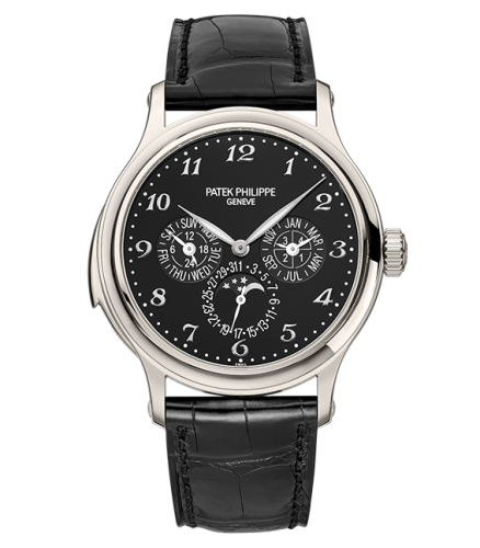 replica Patek Philippe - 5374P-001 Minute Repeater Perpetual Calendar 5374 Platinum / Black watch