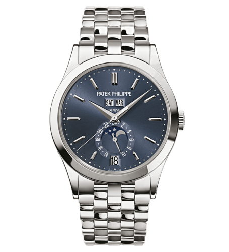 replica Patek Philippe - 5396/1G-001 Annual Calendar 5396 White Gold Blue Bracelet watch