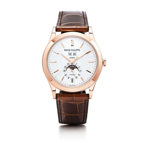 replica Patek Philippe - 5396R-011 T Annual Calendar 5396 Tiffany Rose Gold / Silver watch