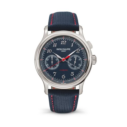 replica Patek Philippe - 5470P-001 Monopusher Chronograph 5470 Platinum / Blue watch