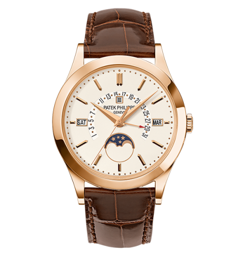 replica Patek Philippe - 5496R-001 Perpetual Calendar 5496 Rose Gold / Silver watch