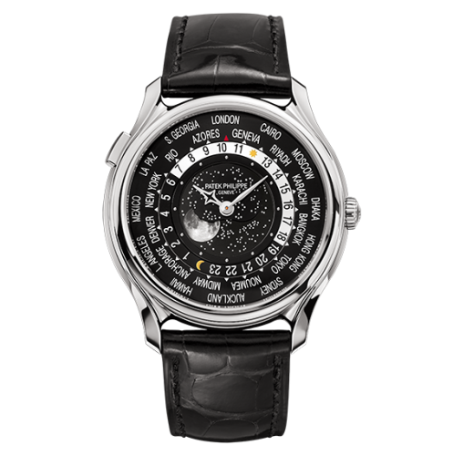 replica Patek Philippe - 5575G-001 World Time Moon 5575 White Gold / 175th Anniversary watch - Click Image to Close