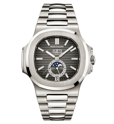 replica Patek Philippe - 5726/1A-001 Nautilus 5726 Stainless Steel / Black watch