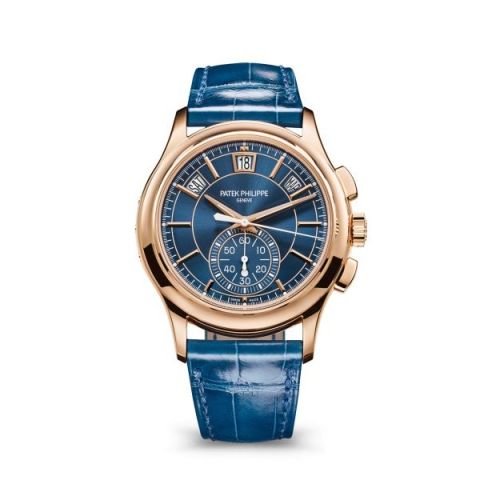 replica Patek Philippe - 5905R-010 Annual Calendar Chronograph 5905 Rose Gold / Blue watch