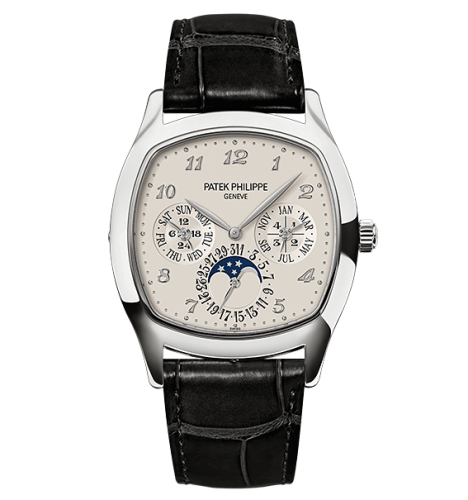 replica Patek Philippe - 5940G-001 Perpetual Calendar 5940G White Gold / Silver watch