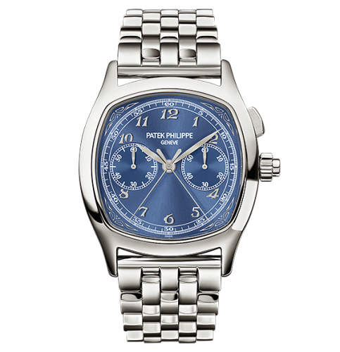replica Patek Philippe - 5950/1A-010 Split-Seconds Chronograph 5950 Stainless Steel / Blue / Bracelet watch