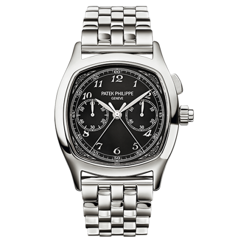 replica Patek Philippe - 5950/1A-012 Split-Seconds Chronograph 5950 Stainless Steel / Black / Bracelet watch