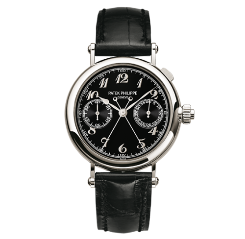 replica Patek Philippe - 5959P-011 Split-Seconds Chronograph 5959 Platinum / Black watch