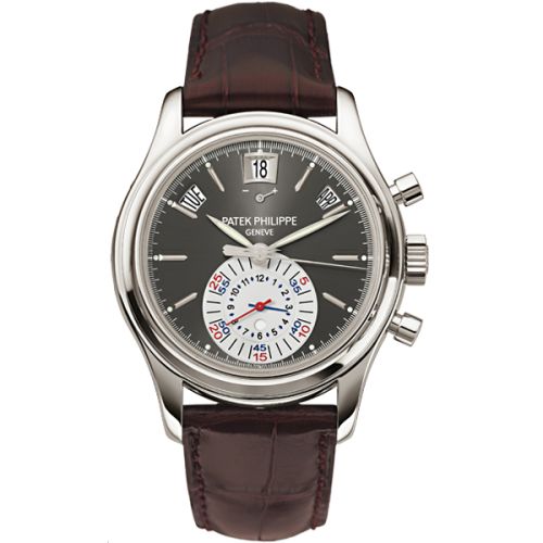 replica Patek Philippe - 5960P-001 Annual Calendar Chronograph 5960 Platinum / Grey watch