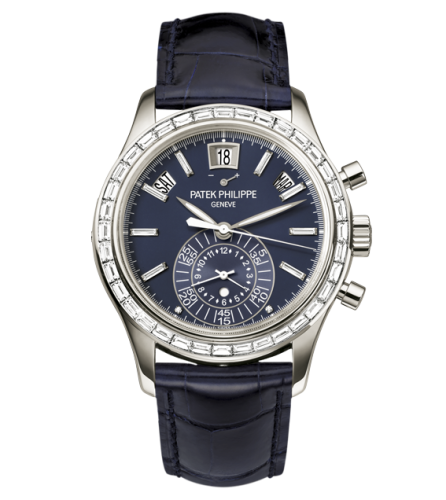 replica Patek Philippe - 5961P-001 Annual Calendar Chronograph 5961 Platinum / Blue watch