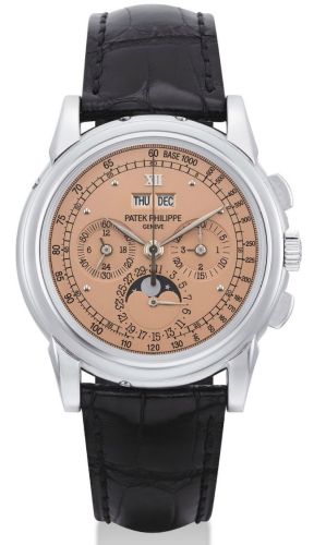 replica Patek Philippe - 5970P_Roman Perpetual Calendar Chronograph 5970 Platinum / Pink watch