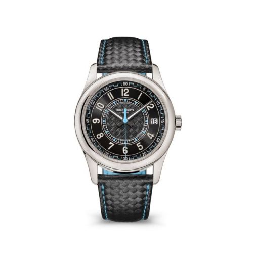 replica Patek Philippe - 6007G-011 Calatrava White Gold / Black - Sky Blue watch