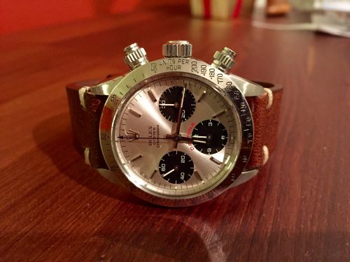 Rolex - 6265-001 Daytona 6265 Stainless Steel / Silver / Big Red replica watch