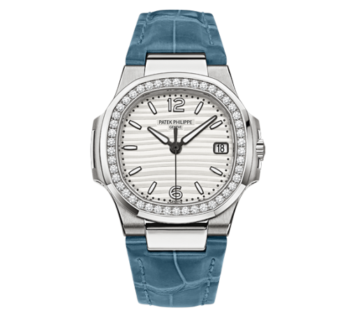 replica Patek Philippe - 7010G-011 Nautilus 7010 White Gold / Silvery White / Strap watch