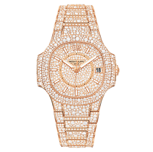 replica Patek Philippe - 7021/1R-001 Nautilus 7021 Rose Gold / Diamond watch