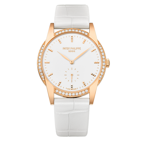 replica Patek Philippe - 7122/200R-001 Calatrava 7122 Rose Gold / White watch