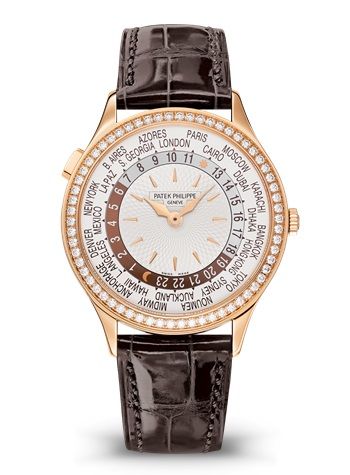 replica Patek Philippe - 7130R-011 World Time 7130 Rose Gold / Ivory watch