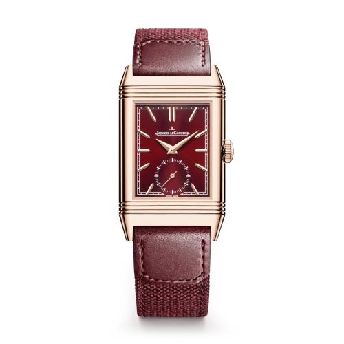 replica watch Jaeger-LeCoultre - 713256J Reverso Tribute Small Seconds Pink Gold / Burgundy / Fagliano - Click Image to Close