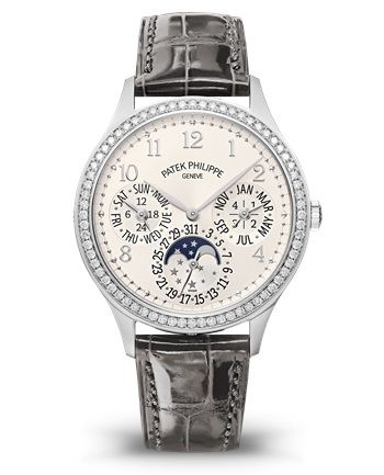 replica Patek Philippe - 7149G-001 Perpetual Calendar 7140 White Gold / Silver watch