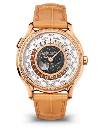 replica Patek Philippe - 7175R-001 World Time Moon 7175 Rose Gold / 175th Anniversary watch - Click Image to Close
