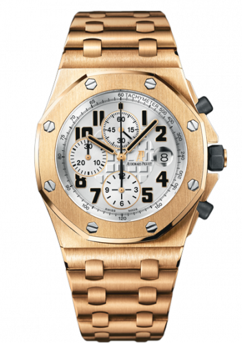 Replica Audemars Piguet - 26170OR.OO.1000OR.01 Royal Oak Offshore 26170 Chronograph Pink Gold watch - Click Image to Close