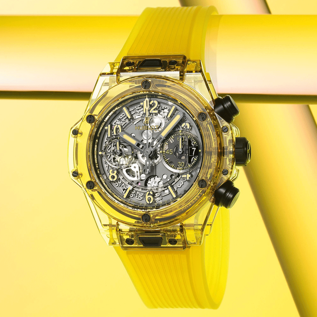replica hublot Big Bang Unico Yellow Sapphire watch 441.JY.4909.RT