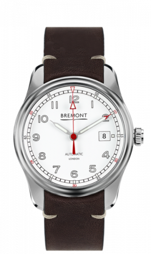 replica Bremont - AIRCO MACH 1/WH Airco Mach 1 Stainless Steel / White / Calf watch