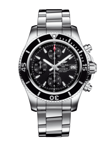 Fake breitling watch - A13311C91B1A1 Superocean Chronograph 42 Stainless Steel / Black / Bracelet - Click Image to Close