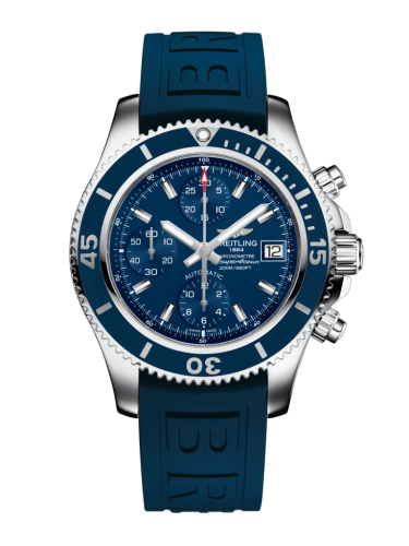 Fake breitling watch - A13311D1/C971/148S/A18S.1 Superocean Chronograph 42 Stainless Steel / Blue / Rubber / Pin