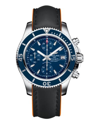Fake breitling watch - A13311D1/C971/244X/A18BA.1 Superocean Chronograph 42 Stainless Steel / Blue / Rubber / Pin
