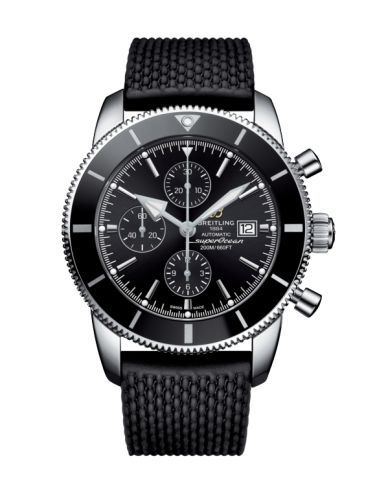 Breitling watch replica - A1331212/BF78/256S/A20D.4 Superocean Heritage II 46 Chronograph Stainless Steel / Black / Black / Rubber / Folding - Click Image to Close