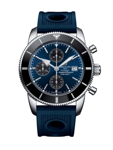 Breitling watch replica - A1331212/C968/205S Superocean Heritage II 46 Chronograph Stainless Steel / Black / Blue / Rubber - Click Image to Close