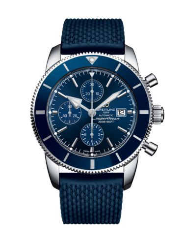Breitling watch replica - A1331216/C963/277S Superocean Heritage II 46 Chronograph Stainless Steel / Blue / Blue / Rubber / Pin - Click Image to Close