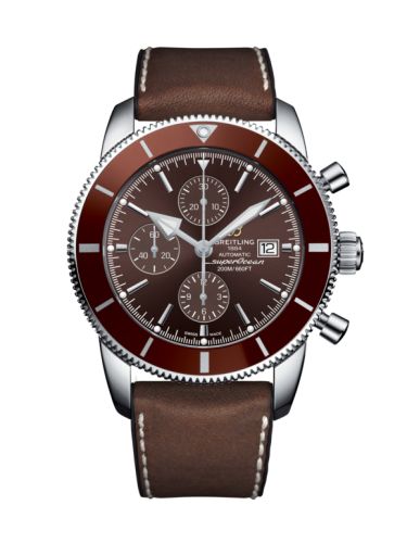 Breitling watch replica - A1331233/Q616/295S/A20D.2 Superocean Heritage II 46 Chronograph Stainless Steel / Bronze / Bronze / Leather Rubber - Click Image to Close
