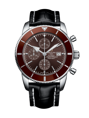 Breitling watch replica - A1331233/Q616/761P/A20D.1 Superocean Heritage II 46 Chronograph Stainless Steel / Bronze / Bronze / Croco / Folding - Click Image to Close