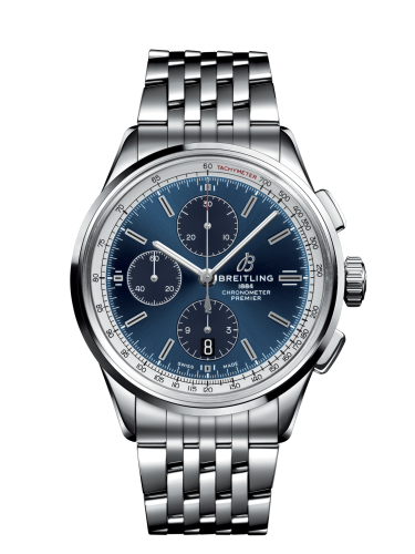 replica Breitling watch - A1331535C1A1 Premier Chronograph 42 Stainless Steel / Blue / Bracelet