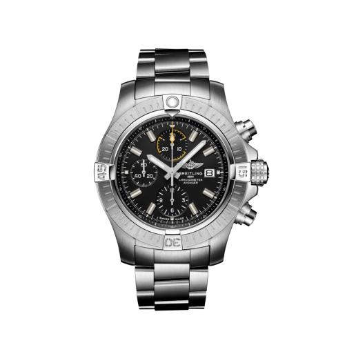 replica Breitling - A13317101B1A1 Avenger Chronograph 45 Stainless Steel / Black / Bracelet watch - Click Image to Close