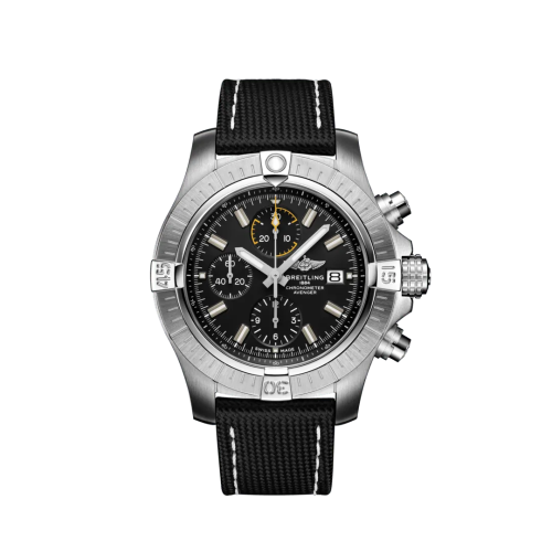 replica Breitling - A13317101B1X2 Avenger Chronograph 45 Stainless Steel / Black / Military / Folding watch - Click Image to Close