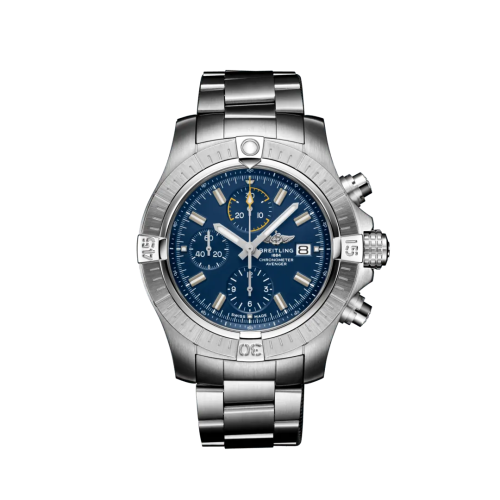 replica Breitling - A13317101C1A1 Avenger Chronograph 45 Stainless Steel / Blue / Bracelet watch - Click Image to Close