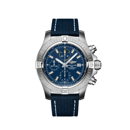 replica Breitling - A13317101C1X2 Avenger Chronograph 45 Stainless Steel / Blue / Military / Folding watch - Click Image to Close