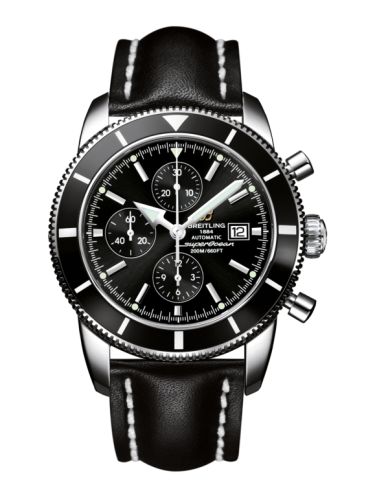 Breitling watch replica - A1332024.B908.441X Superocean Heritage 46 Chronograph Stainless Steel / Black / Black / Calf