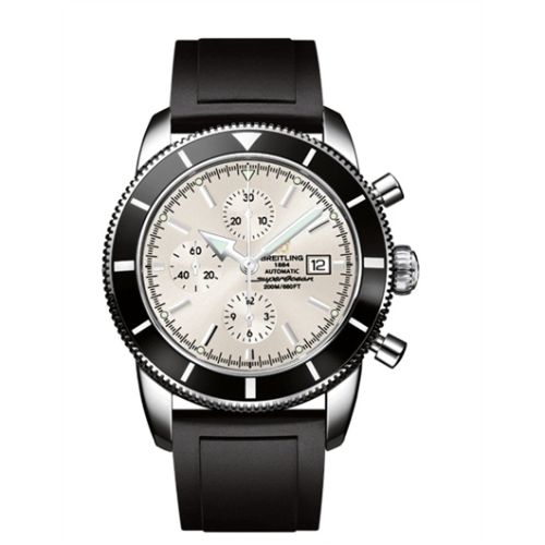 Breitling watch replica - A1332024.G698.135S Superocean Heritage 46 Chronograph Stainless Steel / Black / Stratus Silver / Rubber