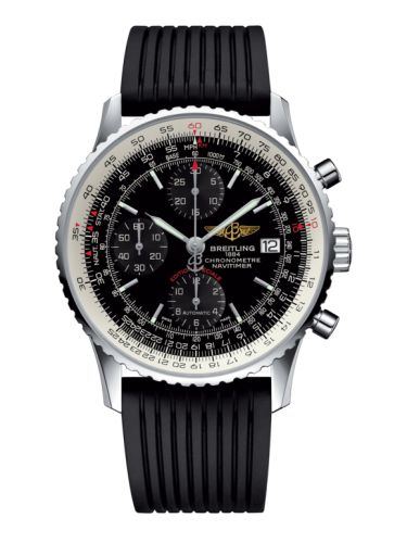 best replica Breitling - A1332412.BF27.272S Navitimer Heritage Stainless Steel / Black / Rubber watch - Click Image to Close