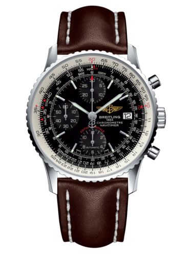 best replica Breitling - A1332412.BF27.437X Navitimer Heritage Stainless Steel / Black / Calf watch - Click Image to Close