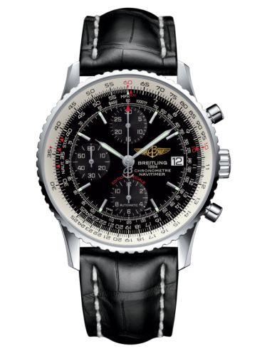 best replica Breitling - A1332412.BF27.743P Navitimer Heritage Stainless Steel / Black / Croco watch - Click Image to Close