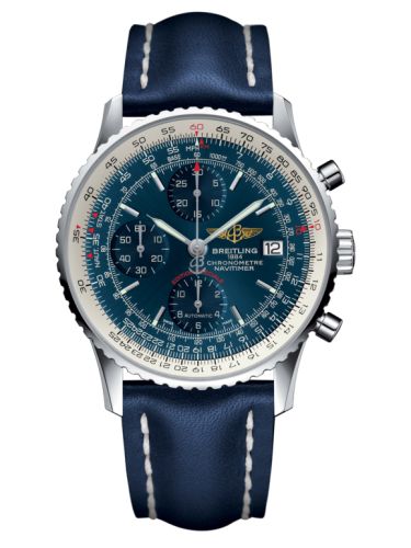 best replica Breitling - A1332412.C942.105X Navitimer Heritage Stainless Steel / Aurora Blue / Calf watch