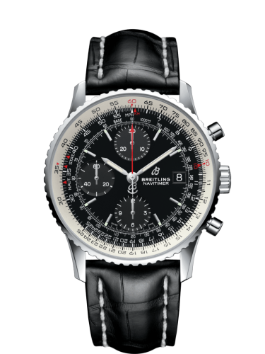 best replica Breitling - A13324121B1P2 Navitimer 1 Chronograph 41 Stainless Steel / Black / Black Croco / Folding watch